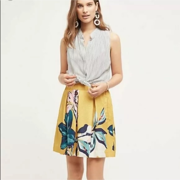 Maeve Dresses & Skirts - Anthropology Maeve skirt size 8 floral A Line